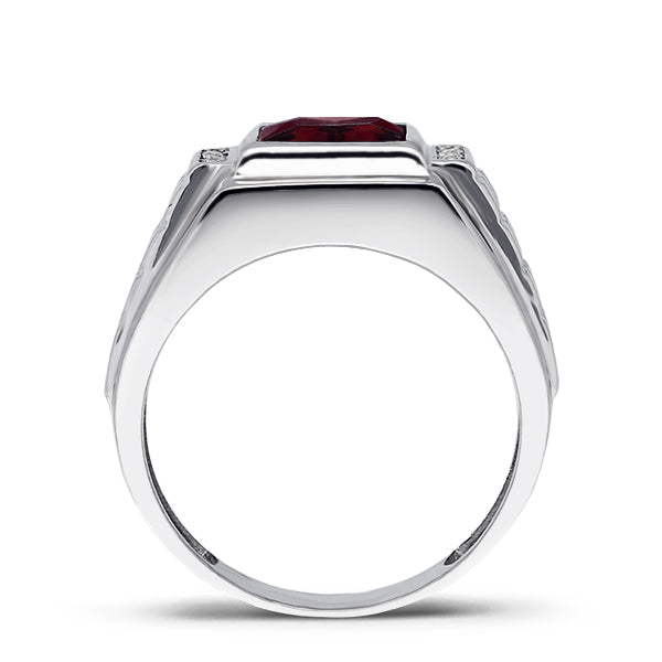 Men's Red Ruby Ring