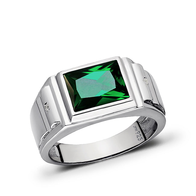 cool men emerald ring