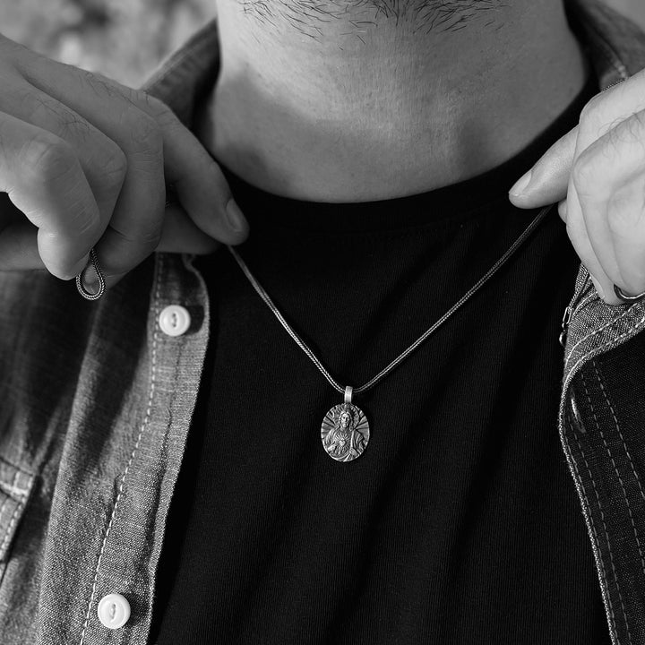 jesus necklace for man
