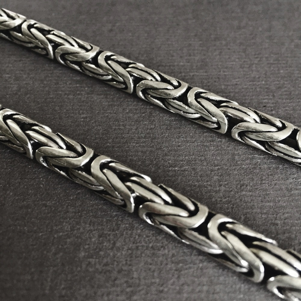 King's Chain Silver Silver Chain Stainless Steel Chain 