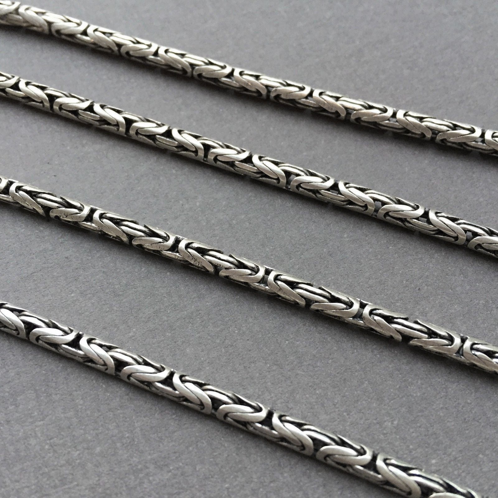 King's Chain Silver Silver Chain Stainless Steel Chain 