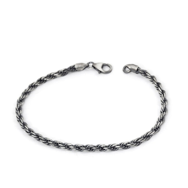 Men's Chain Bracelet Oxidized