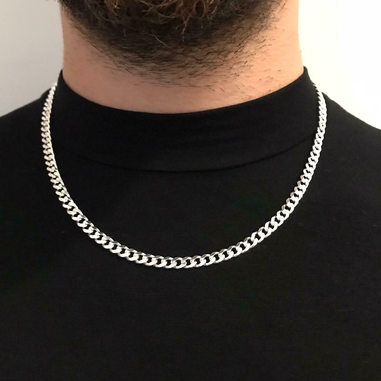 Men's Sterling Silver Cuban Link Chain Necklace | 4.5mm | 22 Inches