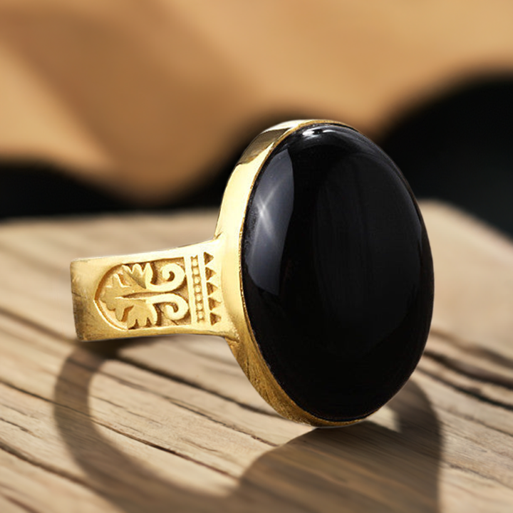 Black Onyx Gold Rings for Men Shop Latest Designs Discounts J F M