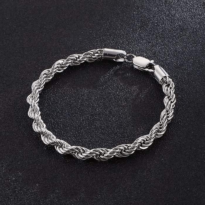 Rope Chain Bracelet silver