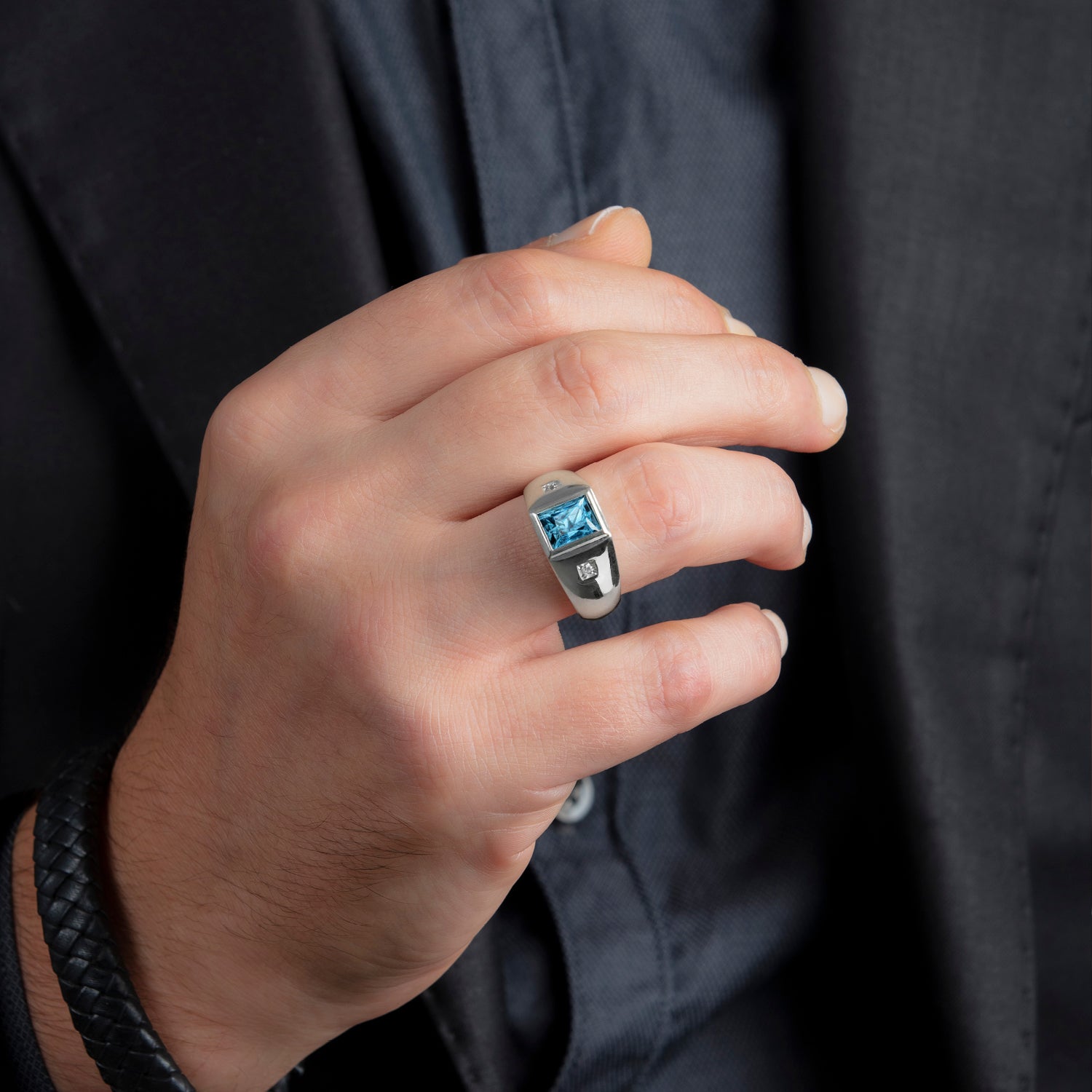 Modern .60 Emerald Cut Diamond Engagement Ring in 18k & Platinum - Filigree  Jewelers