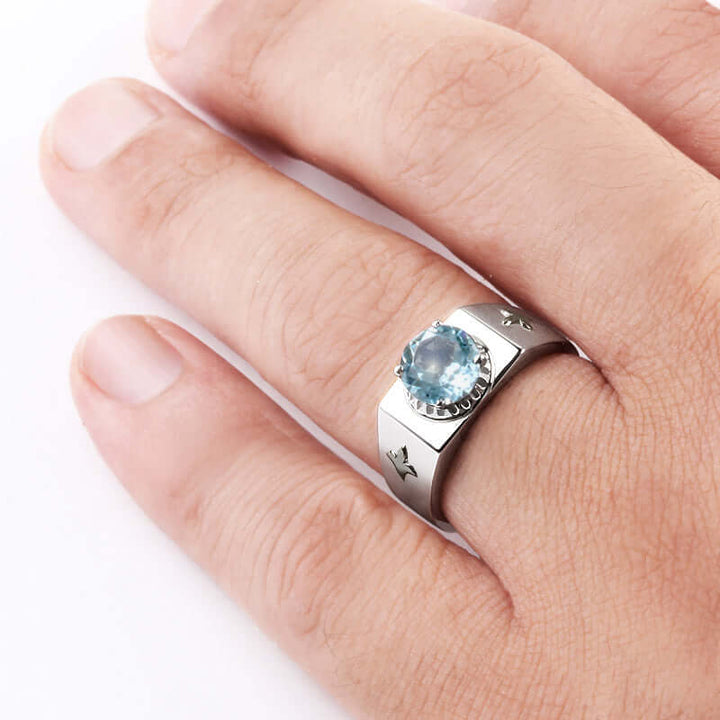 topaz ring for man