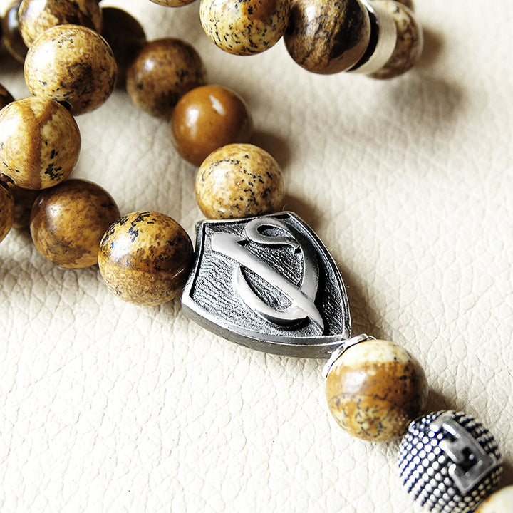 PERSONALIZED 33 BEADS REAL STONE TASBEEH