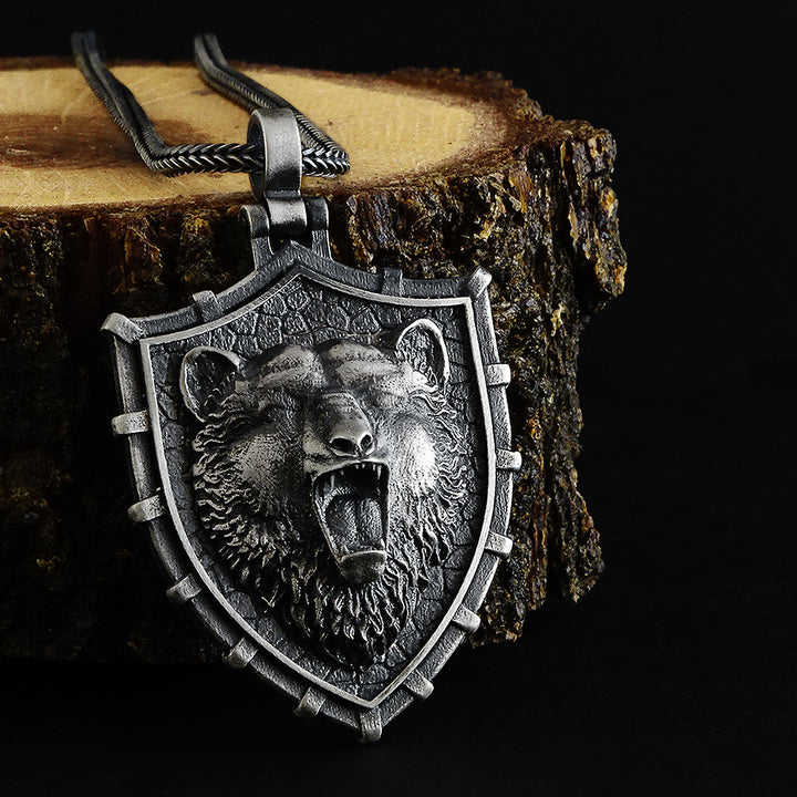 Nordic Bear Silver necklace