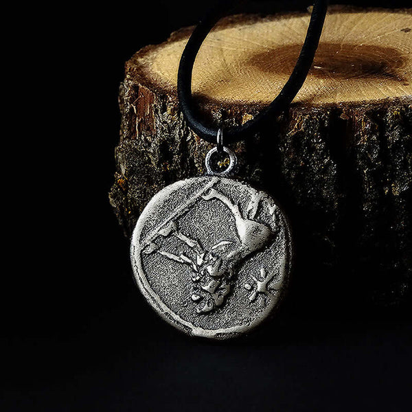 Solid Sterling Silver Pendant for Men Ancient Coin Replica Necklace | JFM