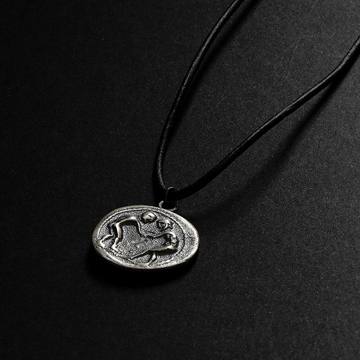 Solid Sterling Silver Pendant for Men Ancient Coin Replica Necklace | JFM