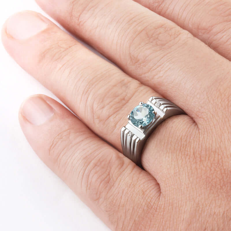 Amazon.com: Radiant Craftsmanship: 925 Sterling Silver Ring with Yellow  Zircon Stone and Basket Weave Pattern : Handmade Products