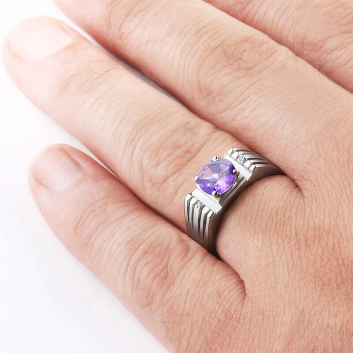 men ring gemestone
