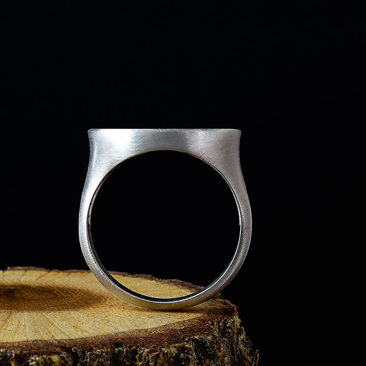 925 Sterling Silver Carpe Diem Inspirational Quote Mens Ring Jewelry