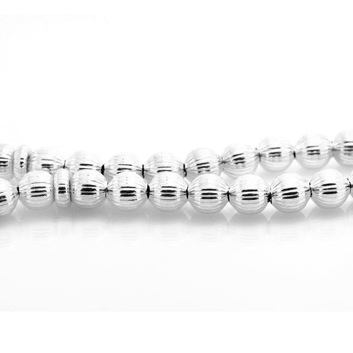 925 SILVER Islamic Prayer Rosary Round Bead Tesbih Muslim Misbaha مسبحة الصلاة