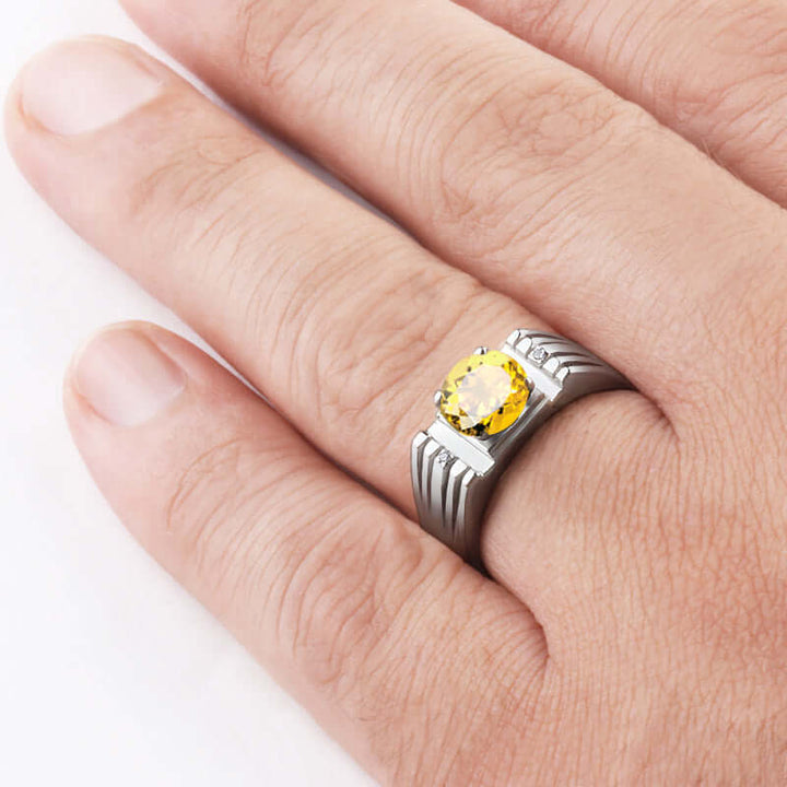 men ring gemestone
