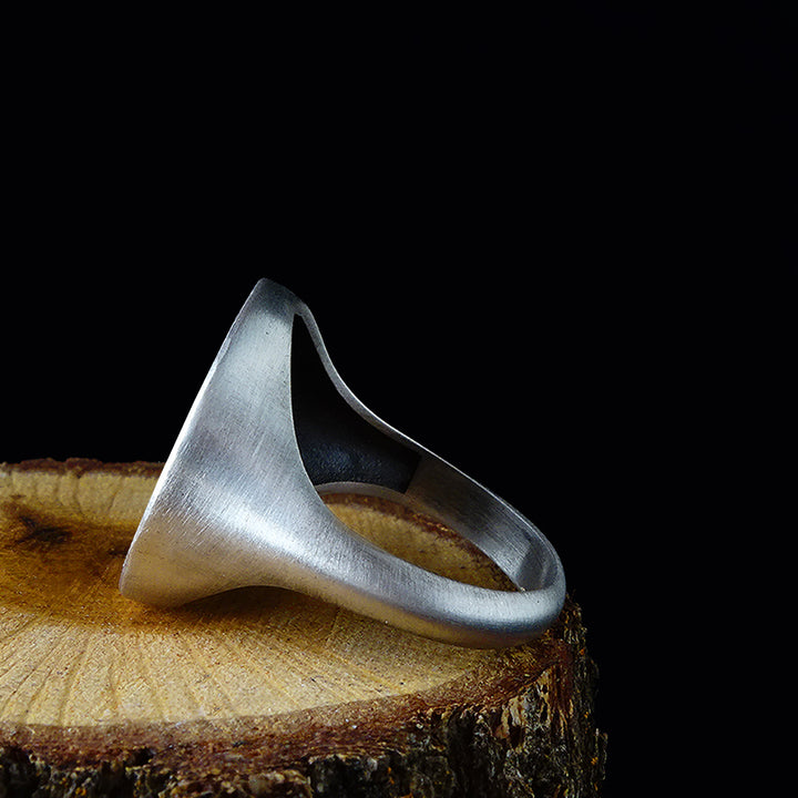 925 Sterling Silver Carpe Diem Inspirational Quote Mens Ring Jewelry