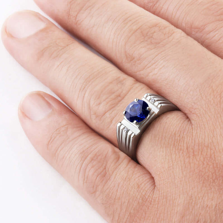 men ring gemestone