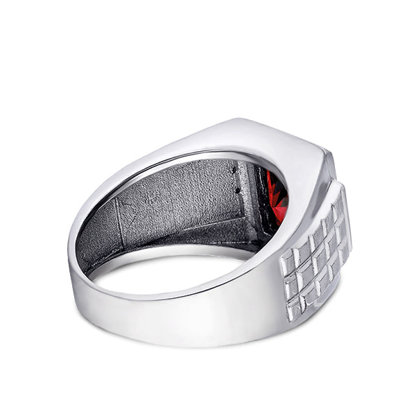 Men's Red Ruby Ring