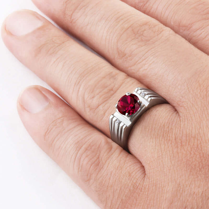 men ring gemestone