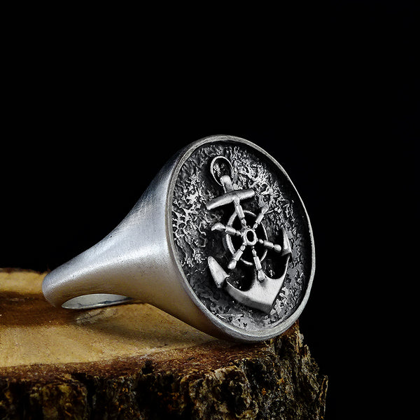 Anchor Signet Ring