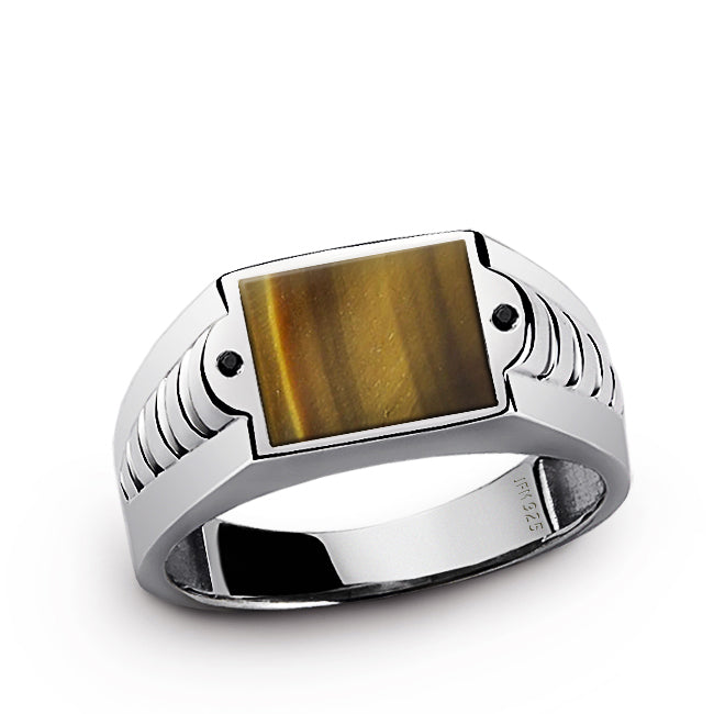 pure silver men's ring