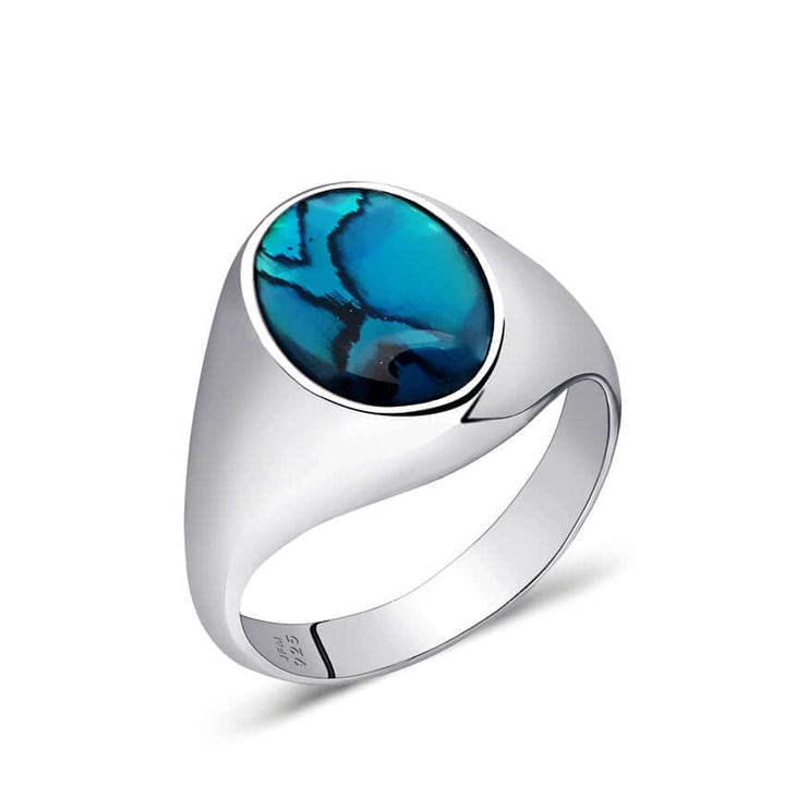 unique stone men's ring