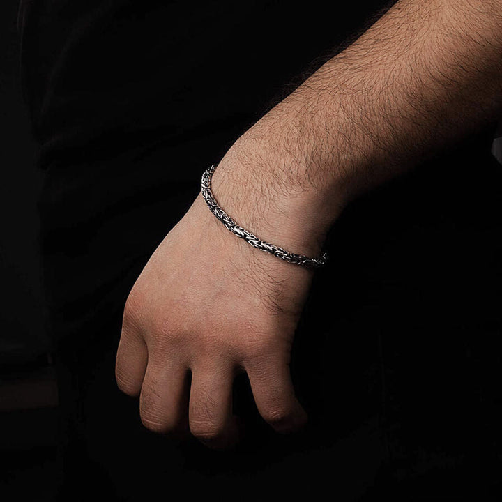 round byzantine chain bracelet