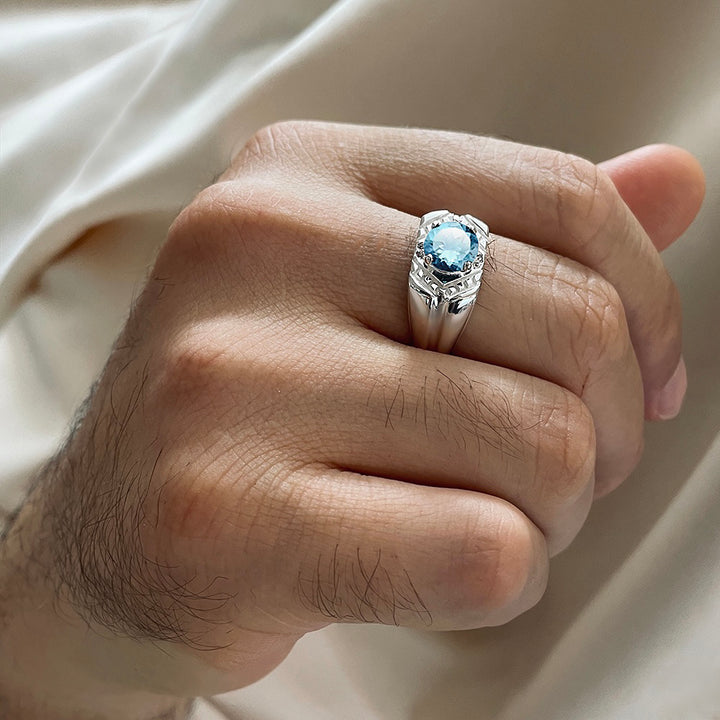 Men's blue Ring