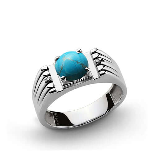 man silver pinky ring