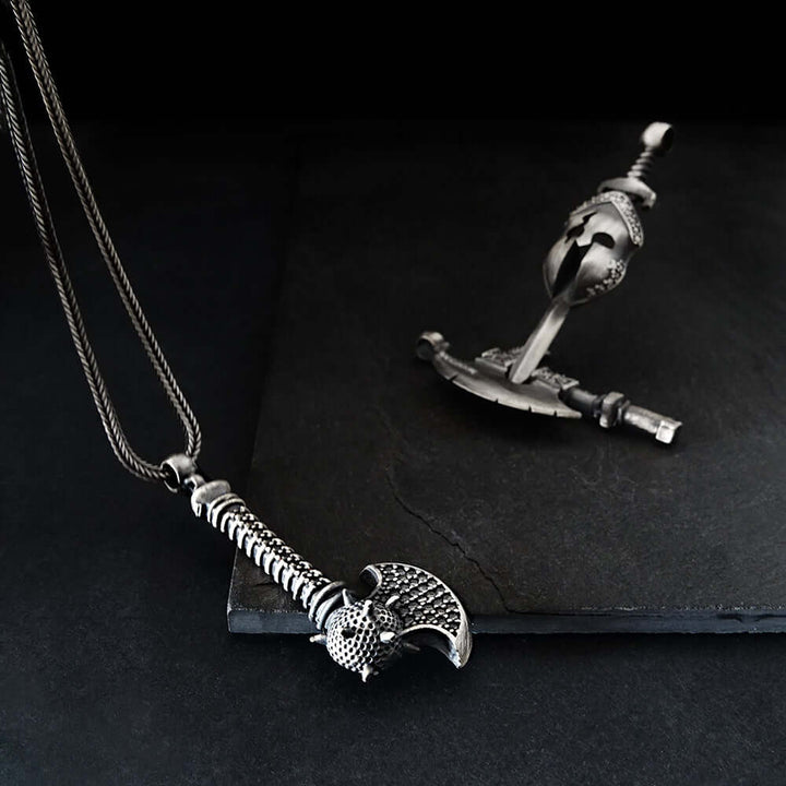 Medieval Axe Pendant Necklace