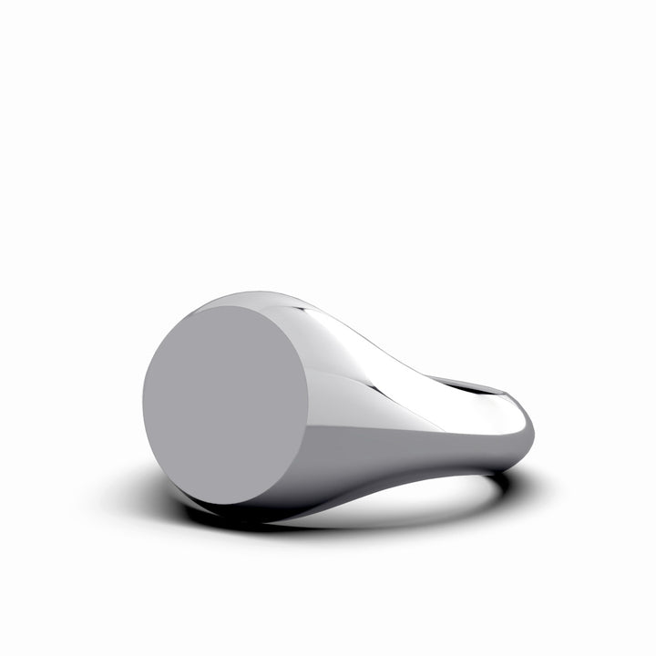 925 Sterling Silver Plain Signet Ring