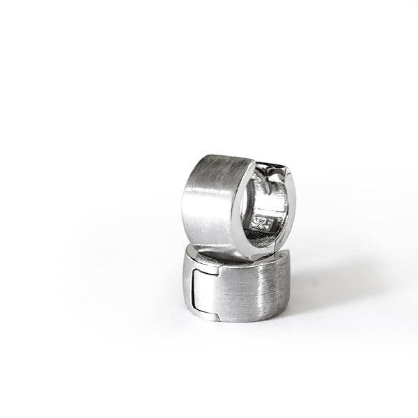 small wide hoops for men