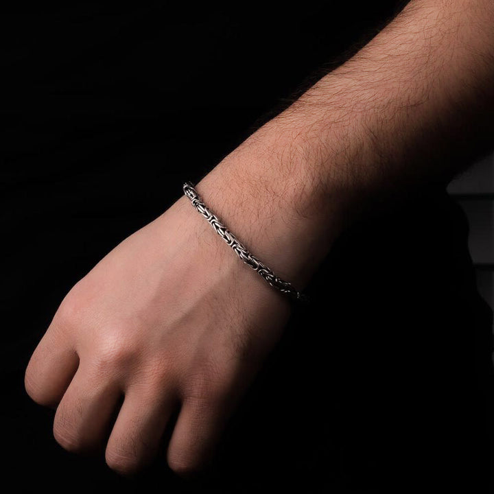 Solid Silver chain bracelet