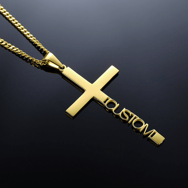 Personalized Cross Necklace