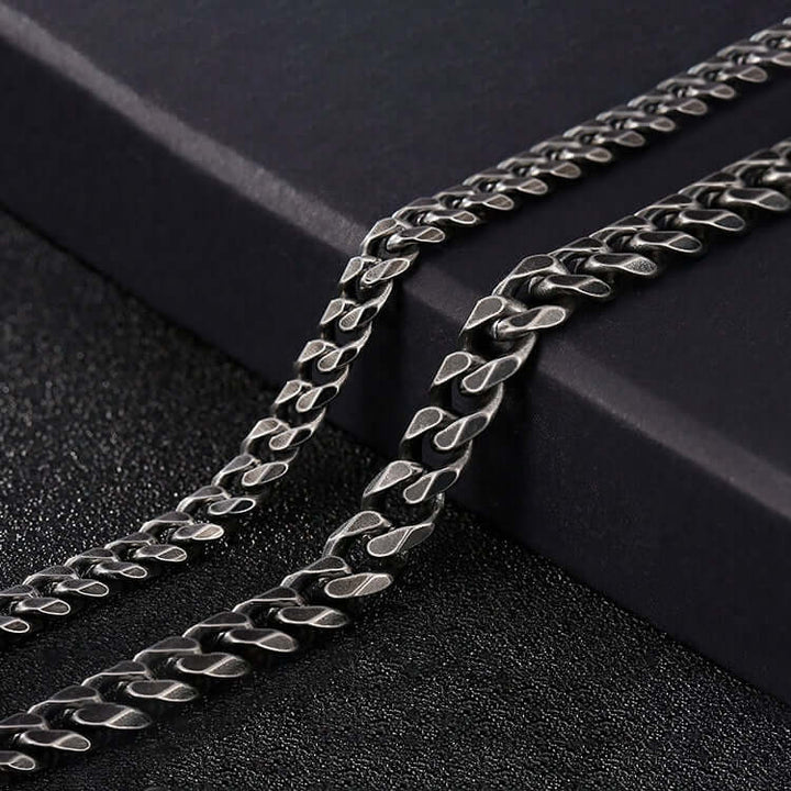 Oxidized men bracelet