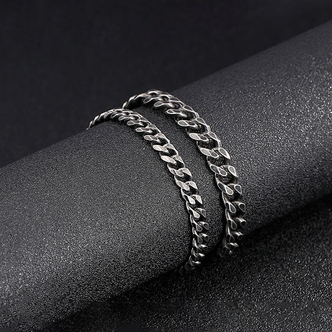 Silver Curb Chain Bracelet 