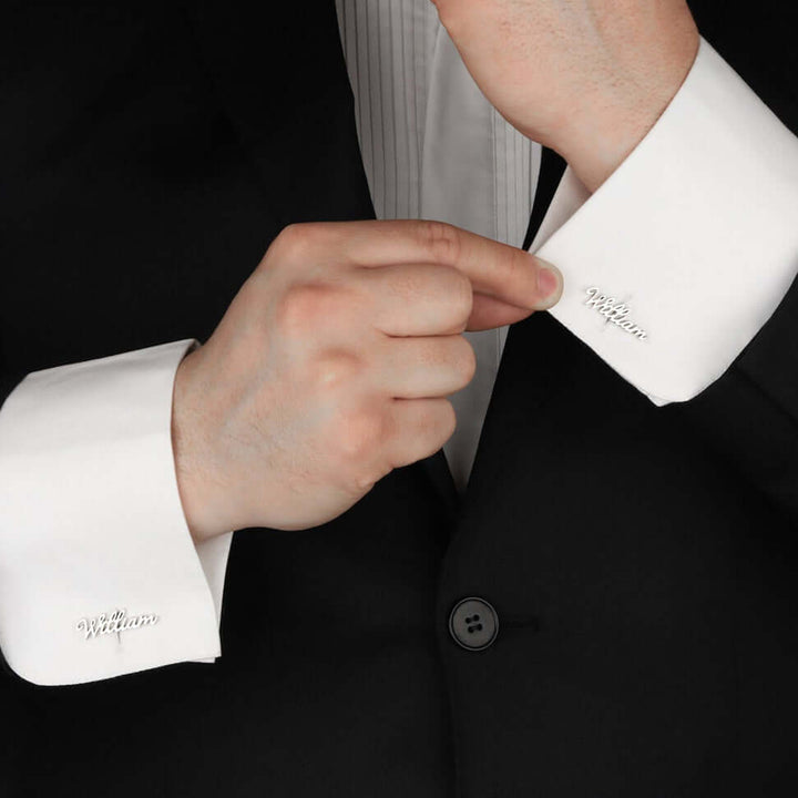 Name Personalized Cufflinks Jewelry Accessory Groomsmen Gift
