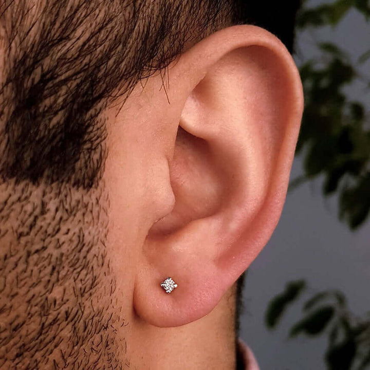 gemstone Stud Earring man