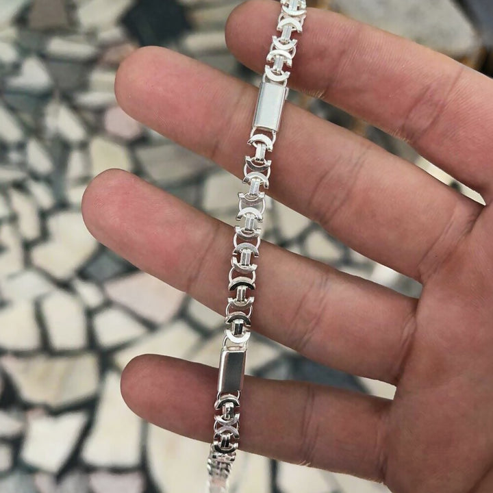 Flat Byzantine Chain Necklace 