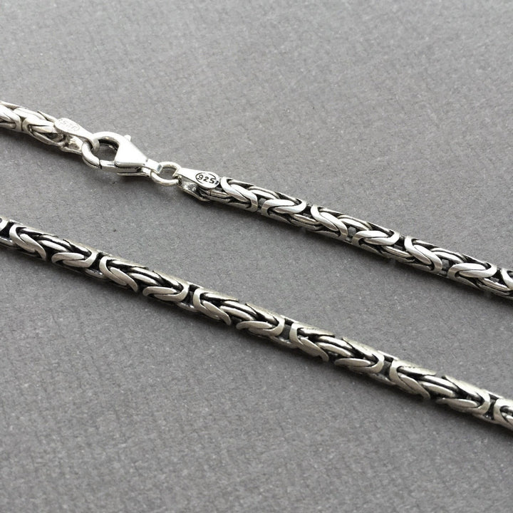 men's chain necklace 925 silver