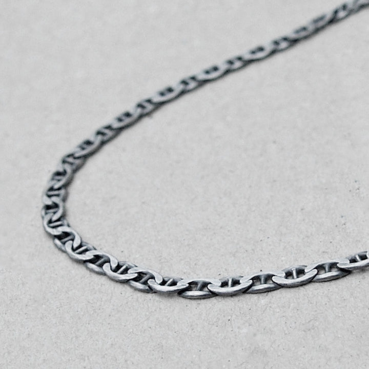 Mariner Oxidised Chain Necklace Silver