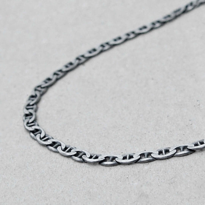 Mariner Oxidised Chain Necklace Silver