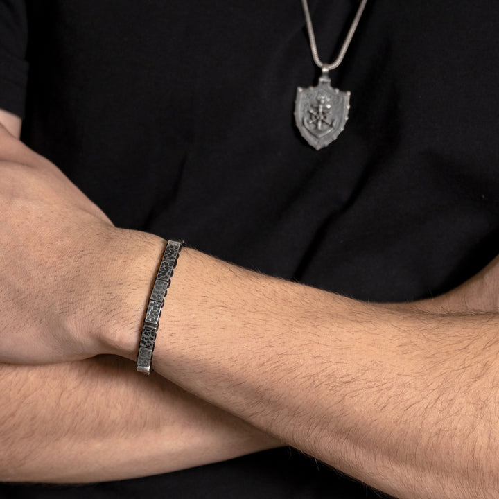 Minimalist Handmade Waxed Black Thread bracelet