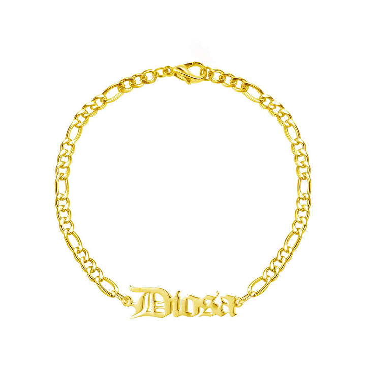  Silver Figaro Chain bracelet