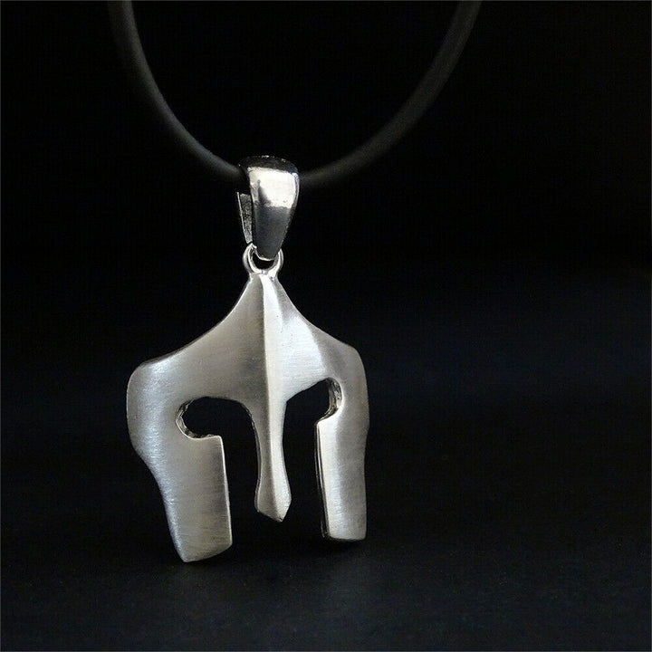 Silver Spartan Men Necklace SOLID Sterling Silver Warrior Pendant Jewelry Gift