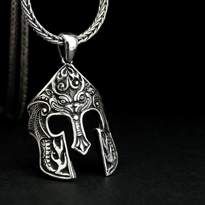 Spartan Men's Necklace Gladiator Pendant SOLID Sterling Silver Man Jewelry Gift