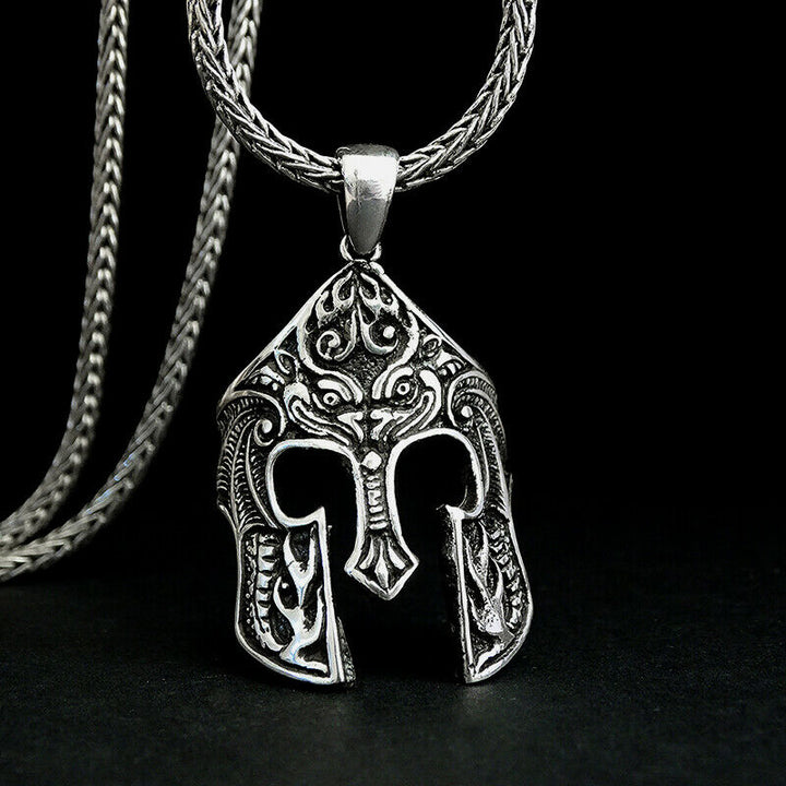 Spartan Men's Necklace Gladiator Pendant SOLID Sterling Silver Man Jewelry Gift
