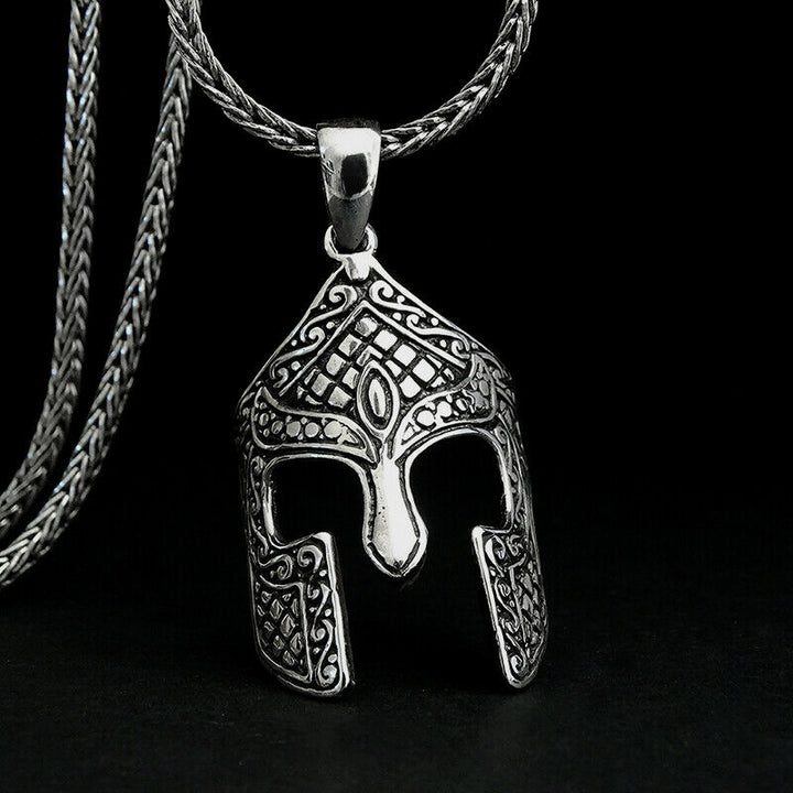 Men's Gladiator Necklace 925 Sterling Silver Pendant Roman Warrior Jewelry