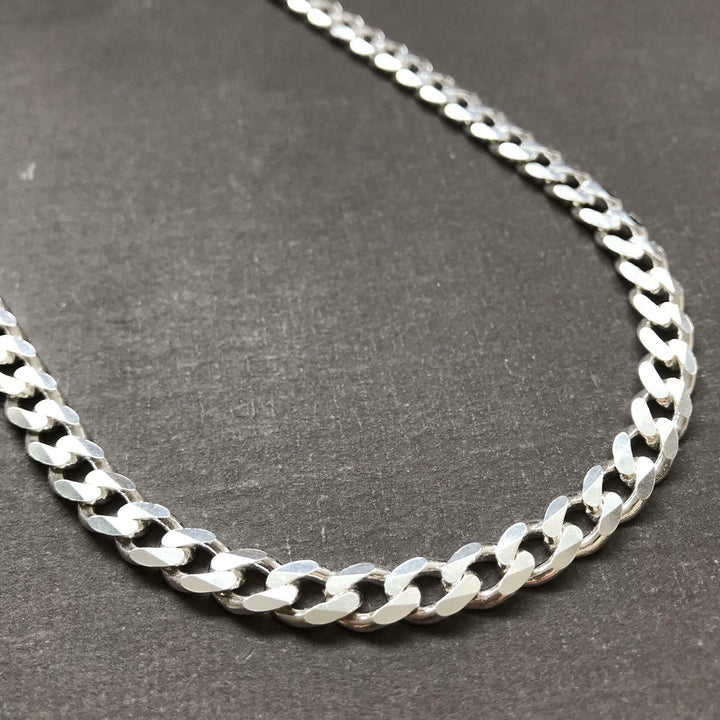 Mens Tight Curb Cuban Link Chain Necklace 925 Sterling Silver 26 Inch 11mm 142GR
